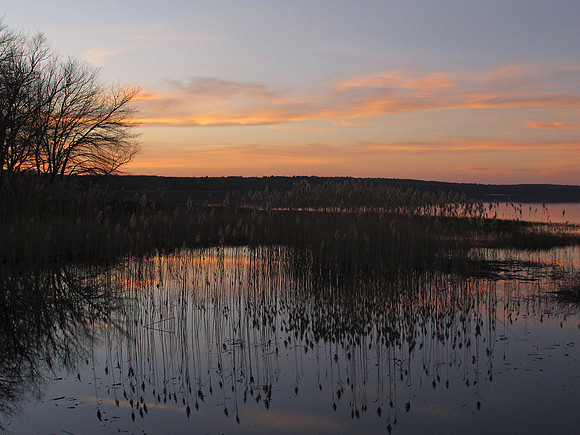 Worden's Pond Sunset & Foliage Reflections